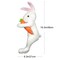 Easter Bunny Tree Topper Decorations,Spring Plush Rabbit Hugged Carrot for Tree Basket Stuffers Holiday Home Party Supplies Decor White